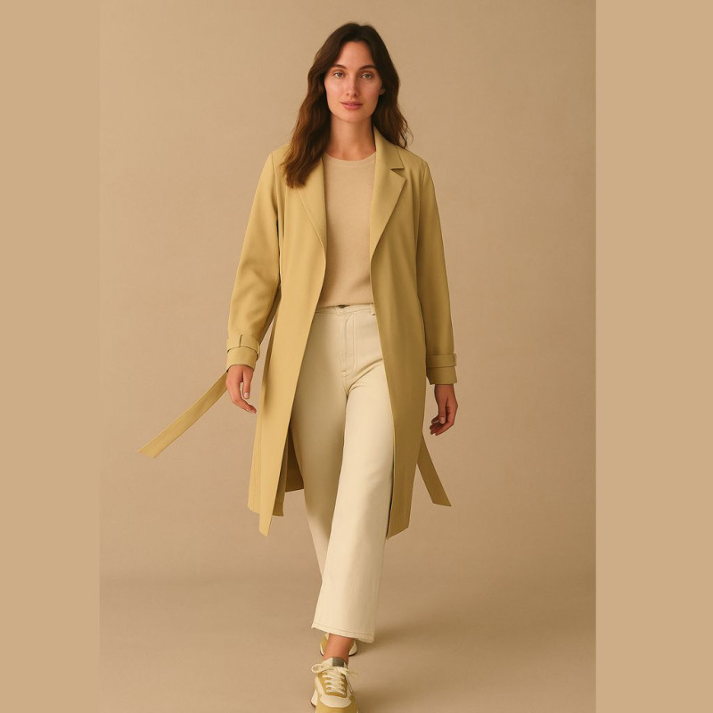 Heavy Viscose Twill BEIGE Beige